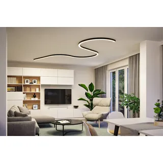 Paulmann Schienensystem-Leuchten "Linion Einspeisung Power Channel 1m", schwarz, H: 4cm, 1 Stk., Leuchten, Schienensystem-Leuchten