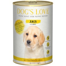 Bild von Dog's Love Junior Geflügel mit Zucchini und Apfel, 2.40kg (6x 400g)