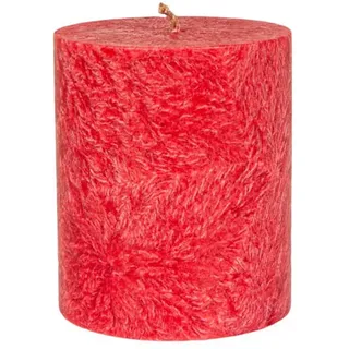 Kerzenfarm Hahn Stearin Stumpenkerze rot 75 x 64 mm