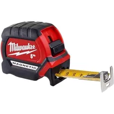 Milwaukee 4932464599 Magnetbandmaß 5/27, rot, Nur metrish