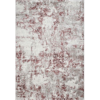 Novel Webteppich , Grau, Rosa, Silberfarben , Textil , Abstraktes , rechteckig , 160x230 cm , Oeko-Tex® Standard 100 , für Fußbodenheizung geeignet , Teppiche Und Böden, Teppiche, Webteppiche