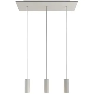 Creative Cables Rectangular Rose-one Xxl Tub E14 3 Falls With Bulbs Hängelampe - Matte White - One Size