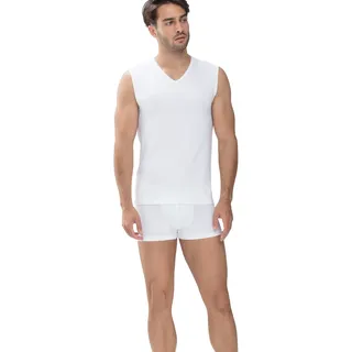 Mey Tanktop »Dry Cotton« mit V-Ausschnitt, weiß