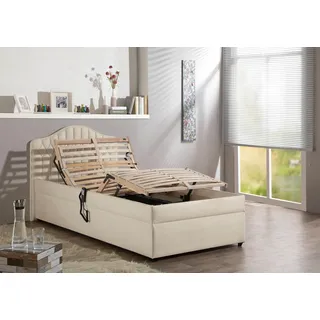 MAINTAL Polsterbett MAINTAL, beige (creme), B:110cm, Betten, Polsterbett