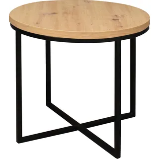 Mäusbacher Couchtisch rund braun Wildeiche 60 x 50,5 cm