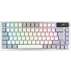 ASUS ROG AZOTH 75% Wireless DIY Custom RGB - Gaming Tastaturen - ohne Numpad - Deutsch - Weiss