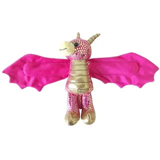 Wild Republic Huggers Goldener Drache 20 cm Rosa