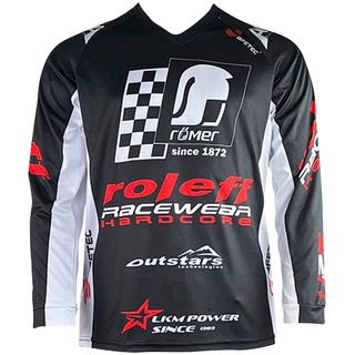 roleff Trainingspullover »Motocross Jersey Mesh RO«, schwarz-weiß