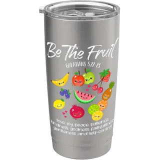 Sei die Frucht Christlicher Vers Spirit Galater Inspirational Doppelwandiger Edelstahl-Thermobecher
