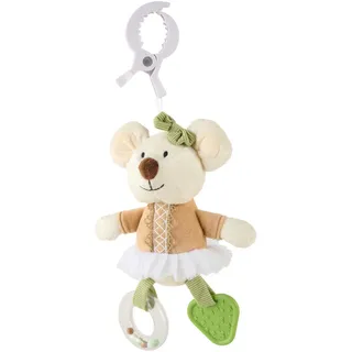 Patinio Spielbogen-Anhänger , Braun, Grün, Weiß , Kunststoff, Textil , Füllung: Polyester , 20 cm , Bsci, EN 71 , schadstofffrei, Rassel, abnehmbaren Hängefiguren , Spielzeug, Babyspielzeug, Greiflinge & Rasseln
