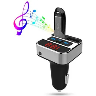 SOLIGHT - FM transmitter s bluetooth pipojením do auta, 2x USB + handsfree - 8592718023645