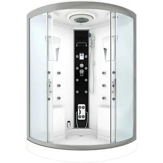 AcquaVapore Dusche Duschkabine D26-EH-EC-EA Duschtempel Sauna 130x130 cm MIT 2K Scheiben Versiegelung
