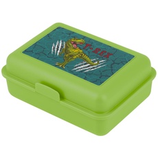 Baagl Brotdose Kinder für Schule – Lunchbox für Mädchen, Jungen, Kindergarten – Jausenbox, Brotzeitbox, Brotbox, Snackbox (T-REX)