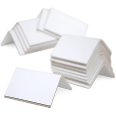 IDL Packaging Kantenschutz aus Karton 5,1 x 5,1 x 7,6 cm, 50 Stück, Weiß, 0,3 cm dick - V-Board Kantenschutz für Paletten - Regelmäßige Kartonecken für den Versand - Nachhaltige Verpackung