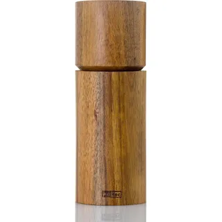 AdHoc MP74 manuelle Salzmühle oder Pfeffermühle Acacia 14 cm | Keramik Mahlwerk | Akazienholz