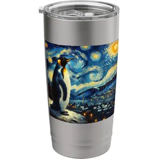 Penguin Starry Night Pinguin Doppelwandiger Edelstahl-Thermobecher