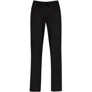 Jerseyhose TRIGEMA "TRIGEMA Hüfthose DELUXE Baumwolle", Damen, Gr. S, Normalgrößen, schwarz, Single Jersey, 100% Baumwolle, Basic, Hosen Jerseyhose