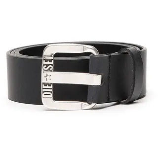 Diesel Herren Gürtel - B-STAR II, Echt Leder, Metall Schnallenschließe Schwarz 85 cm