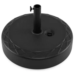 FANTASK Sonnenschirmständer, Rund Schirmhalter mit Wasser, Sand, Sonnenschirm Ständer für Schirmstangen von 39/49 mm, Marktschirmständer für Garten, Terrasse, Balkon