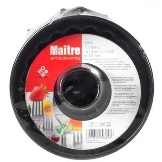 Tortenform Home Mini 2 Böden Antihaft Maitre Schwarz cm 12