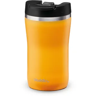 Aladdin Barista Café Thermavac Leak-Lock Edelstahl Thermobecher 0.25L Yellow - Auslaufsicherer Becher - Kaffeebecher To Go Thermo - Hält bis zu 2,5 Stunden Heiß - BPA-Frei - Spülmaschinenfest