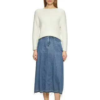 s.Oliver Strickpullover mit U-Boot Ausschnitt, weiß