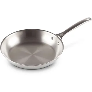 LE CREUSET Unbeschichtete flache Pfanne aus 3-ply PLUS Edelstahl 28 cm, 96602528000100