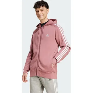 Adidas Essentials French Terry 3-Streifen Kapuzenjacke PINK XS