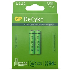 Bild Batteries ReCyko Micro AAA NiMH 650mAh, 2er-Pack (12065AAAHCE-C2)