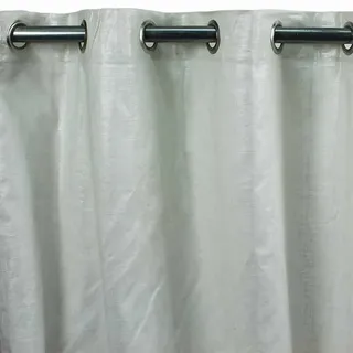 MonbeauRideau Comete Baumwolle und Leinen Vorhang 140 x 250 Uni – Weiß Stil: United
