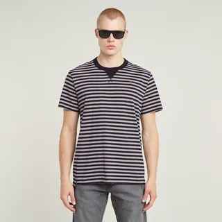G-Star »Nifous Stripe« mit geripptem Einsatz vorne, schwarz