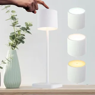 my home LED Tischleuchte »Lenn Mobile-Akku-Tischlampe« LED-Board 1 Stk. Extra-Warmweiß   Neutralweiß   Warmweiß CCT-Farbtemperatursteuerung Touch-Funktion IP54 stufenlos dimmbar, weiß