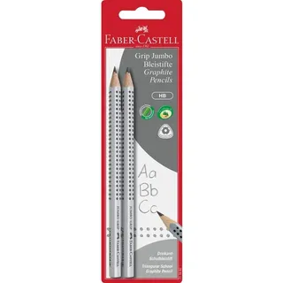 Faber-Castell Bleistift Jumbo Grip HB 2 St. Silber