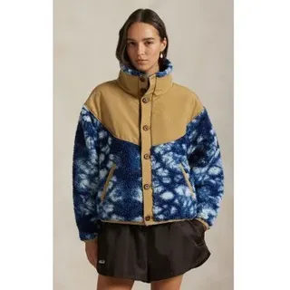 Polo Ralph Lauren für Damen. 211A96725001 Hybrid-Fleece/Ripstop-Jacke blau (S), Lässig, Polyester