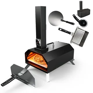 Outdoor Pizzaofen, Holzpellet-pizzarette, 30,5 cm, für Strand, Camping