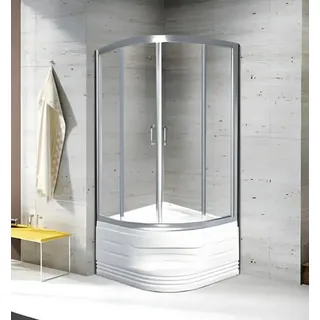 Dusche Eckdusche Duschtür Schiebetür Duschabteil Duschraum 90x90 cm