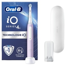 Oral-B iO 4N Elektrische Zahnbürste, Lavendel, Bluetooth, 1 Bürste, 1 Reiseetui