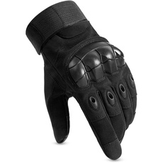 HUNTVP Taktische Handschuhe Touchscreen Militär Einsatzhandschuhe Atmungsaktiv Fahrrad Handschuhe Motorradhandschuhe für Softair Paintball Wandern Klettern Radsport,Schwarz M
