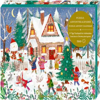 Coppenrath Verlag GmbH & Co.KG Fröhliche Winterzeit, Puzzle-Adventskalender