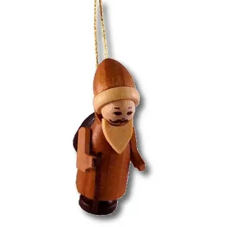 Baumbehang Baum mit Weihnachtsmann klein natur Höhe=3,5cm NEU Weihnachten