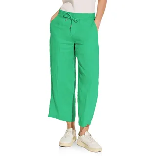 Street One Damen 7/8 Culotte Leinenhose soft grass green,40W/26L