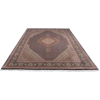 morgenland Orientteppich »Perser - Täbriz - 302 x 202 cm - dunkelblau«, rechteckig, 10 mm Höhe, Wohnzimmer, Handgeknüpft, Einzelstück mit Zertifikat, blau