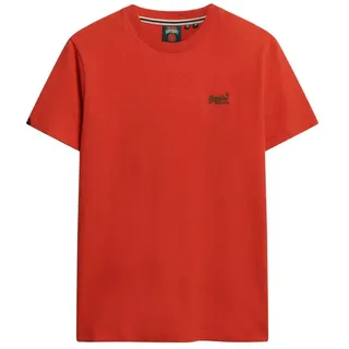 Superdry Vintage Logo Embroidered Kurzarm-t-shirt - Bright Orange Marl / Green - XL