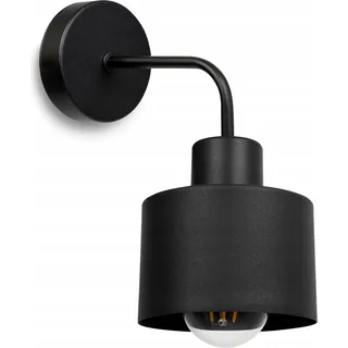 Einzigartige Wandleuchte Mit Elegantem Metallschirm - Schwarz