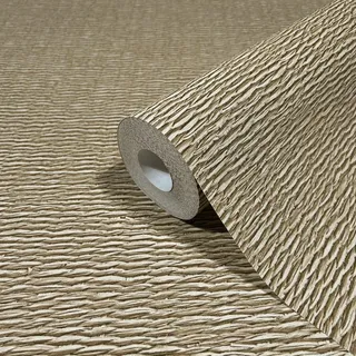 Marburg Vliestapete Gewebestruktur Textiloptik Modern 10,05 x 0,53 m Beige-Gelb