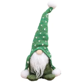 Wichtel Weihnachten Weihnachtswichtel Wichtel Figuren Weihnachten Dekoration Weihnachtsdeko Christmas Decorations Wichtel Zubehör für Home Küche Deko (Grün)
