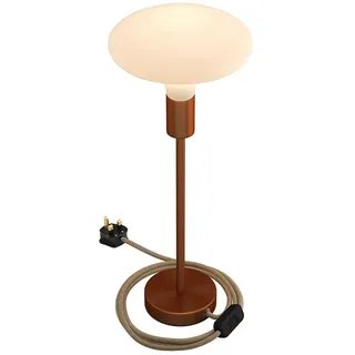 Creative Cables Alzaluce Tischlampe 30 Cm - Satin Copper - EU Plug