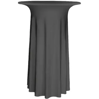 Gastro Uzal Stehtischhusse Deluxe Tischhussen Stretchhusse Husse Hussen Biertischhusse Bierzeltgarnitur für Hochzeit Event anthrazit 70 rund cm