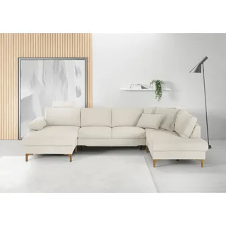 Candy 3C Candy »Lecce, wahlweise PUR-Schaumstoff oder Tonnentaschenfederkern U-Form« Bettkasten in Umbauecke und Longchair, sowie Querschläfer im 2-Sitzer,