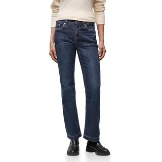 STREET ONE Bootcut-Jeans STREET ONE, Damen, Gr. 28, Länge 32, schwarz indigo washed, Denim/Jeans, Obermaterial: 72% Baumwolle, 27% Polyester, 1% Elasthan, unifarben, bootcut fit lang, Jeans, mit Stretch